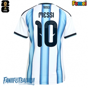 Argentina Lionel Messi #10 Echipament de Fotbal Replică Mondial 2026 Femei Acasa